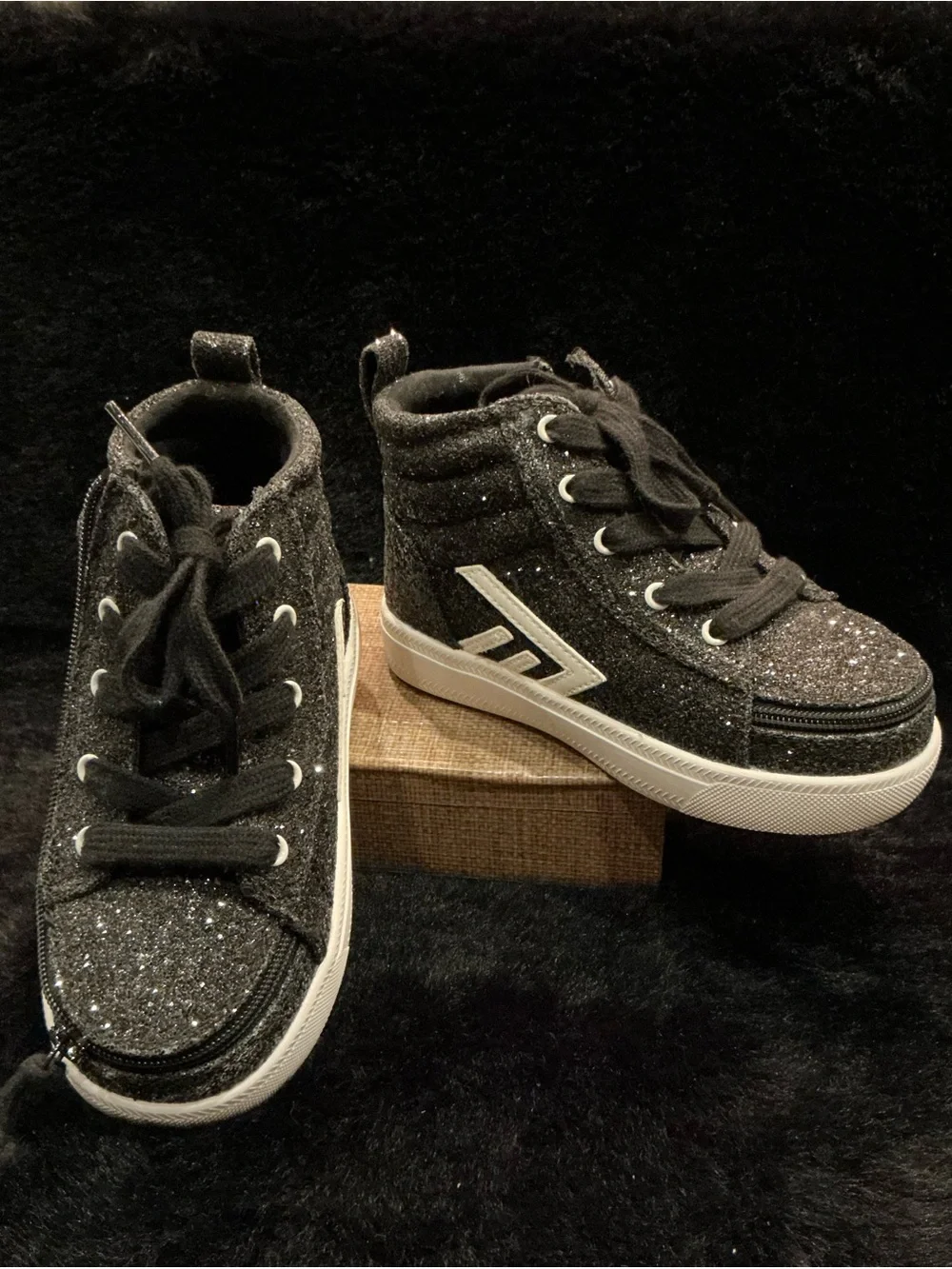 Billy Children’s Black Glitz CS High Top